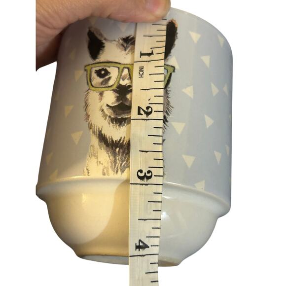 Dapper llama stackable mug cup Carly & Rose coffee tea - Picture 5 of 6